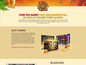 Golden Tiger Casino games