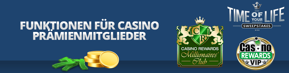 funktionen für casino rewards-mitglieder
