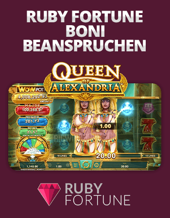 ruby fortune-bonus beantragen