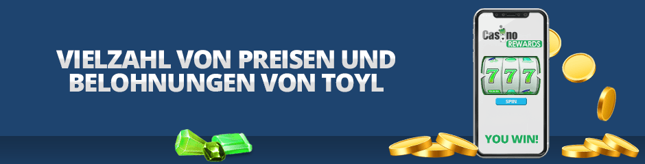 eine vielzahl von preisen und belohnungen von toyl